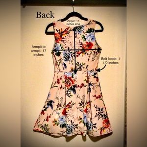 Floral print Erica Lang A-line Dress, Large. See photos for measurements.